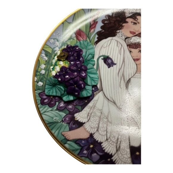 Lot of 2 Franklin Mint 1992 Evie Bricusse Musical Collector Plates and More - Picture 10 of 16